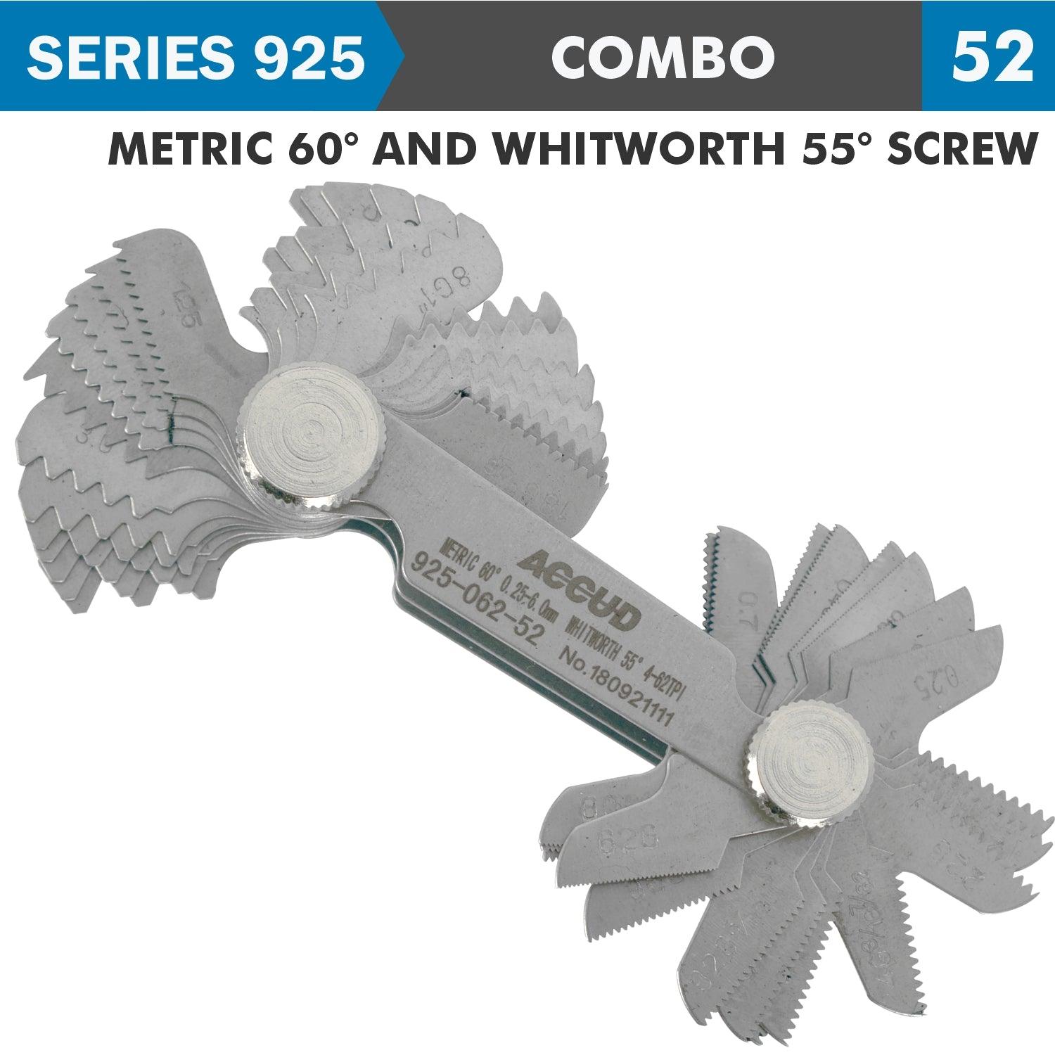 Pitch Gauge Metric 0.25 6 Mm & 4 62 Tpi 52 Leaves 60 Deg. And Whitworth 5 - Livestainable.co.za