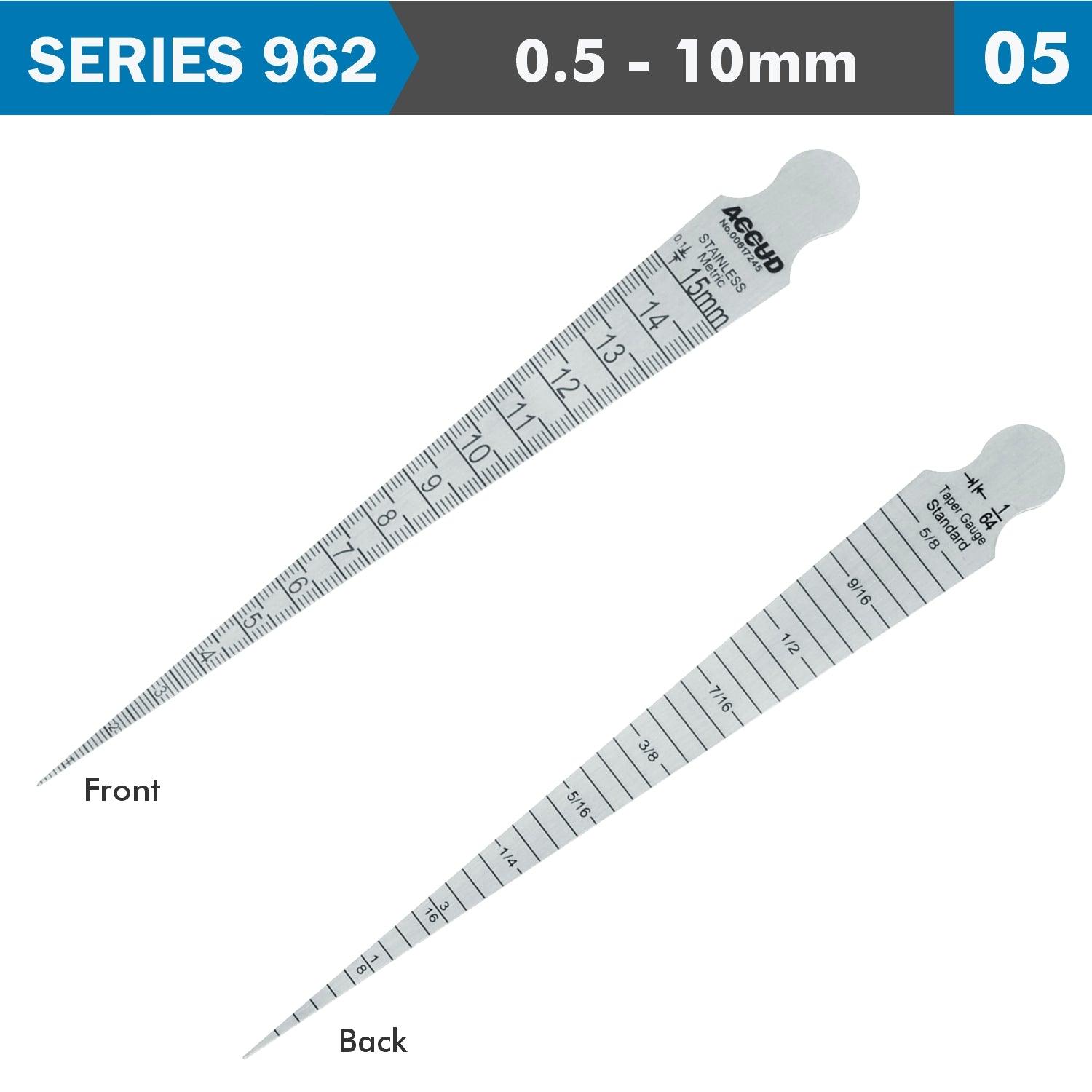 Taper Gauge 0.5 10 Mm 0.05 Mm Grad. 0.05 Mm Acc. S/Steel - Livestainable.co.za