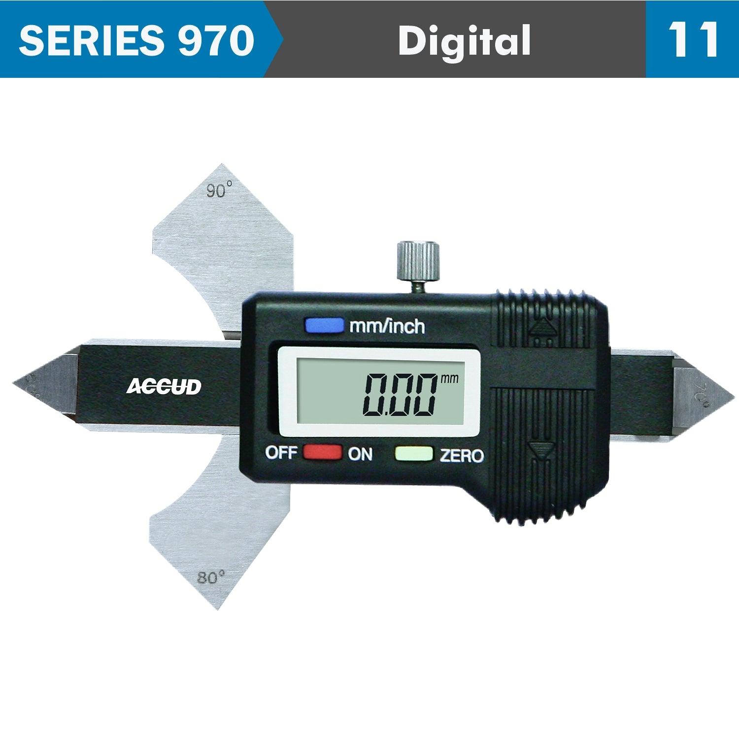 Dig. Welding Gauge 0 10 Mm/0 20 Mm/ 60,70,80,90 Deg. S/Steel - Livestainable.co.za