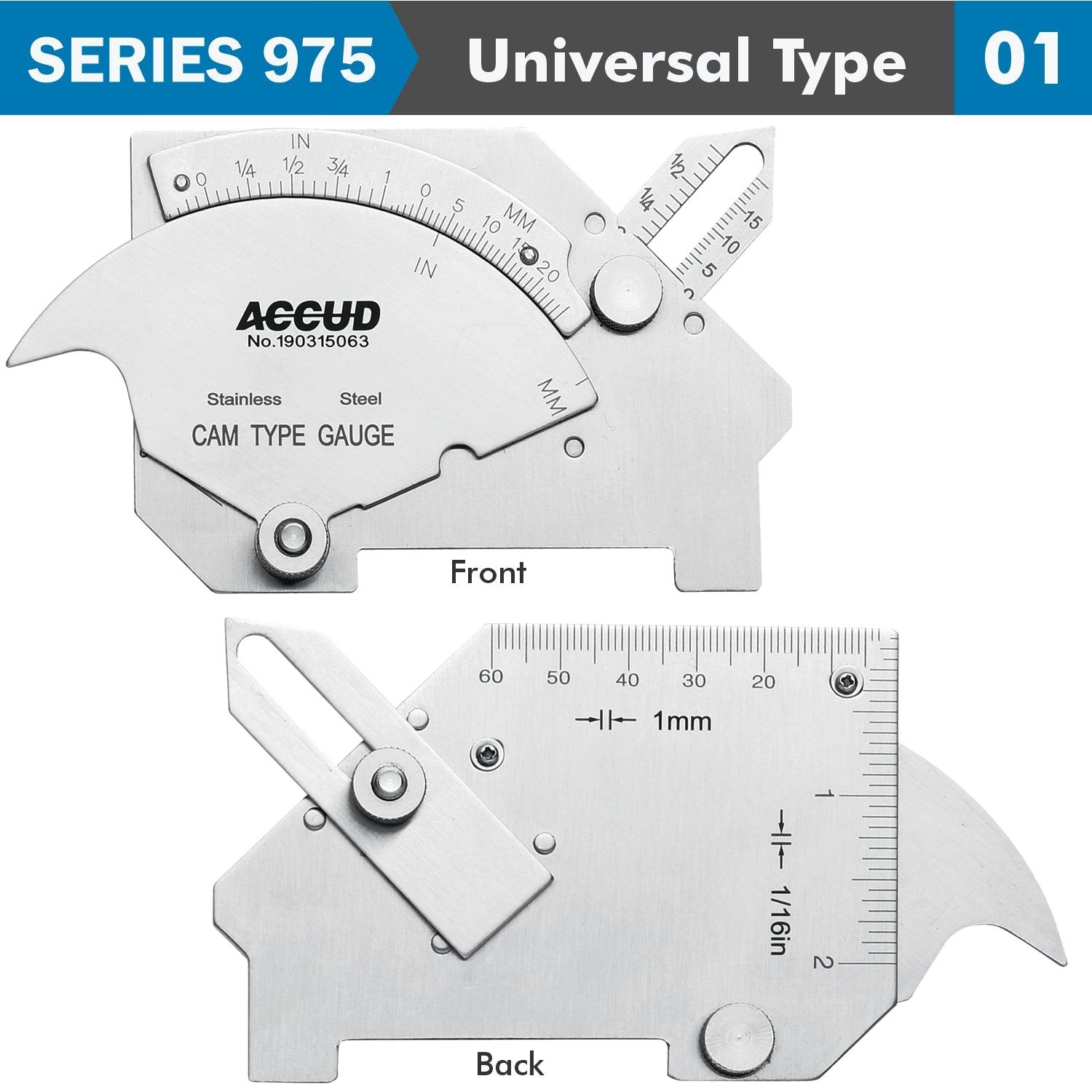 Welding Gauge 7 X Measuring Appl. 25,20 Mm,60 Deg. Range S/Steel - Livestainable.co.za