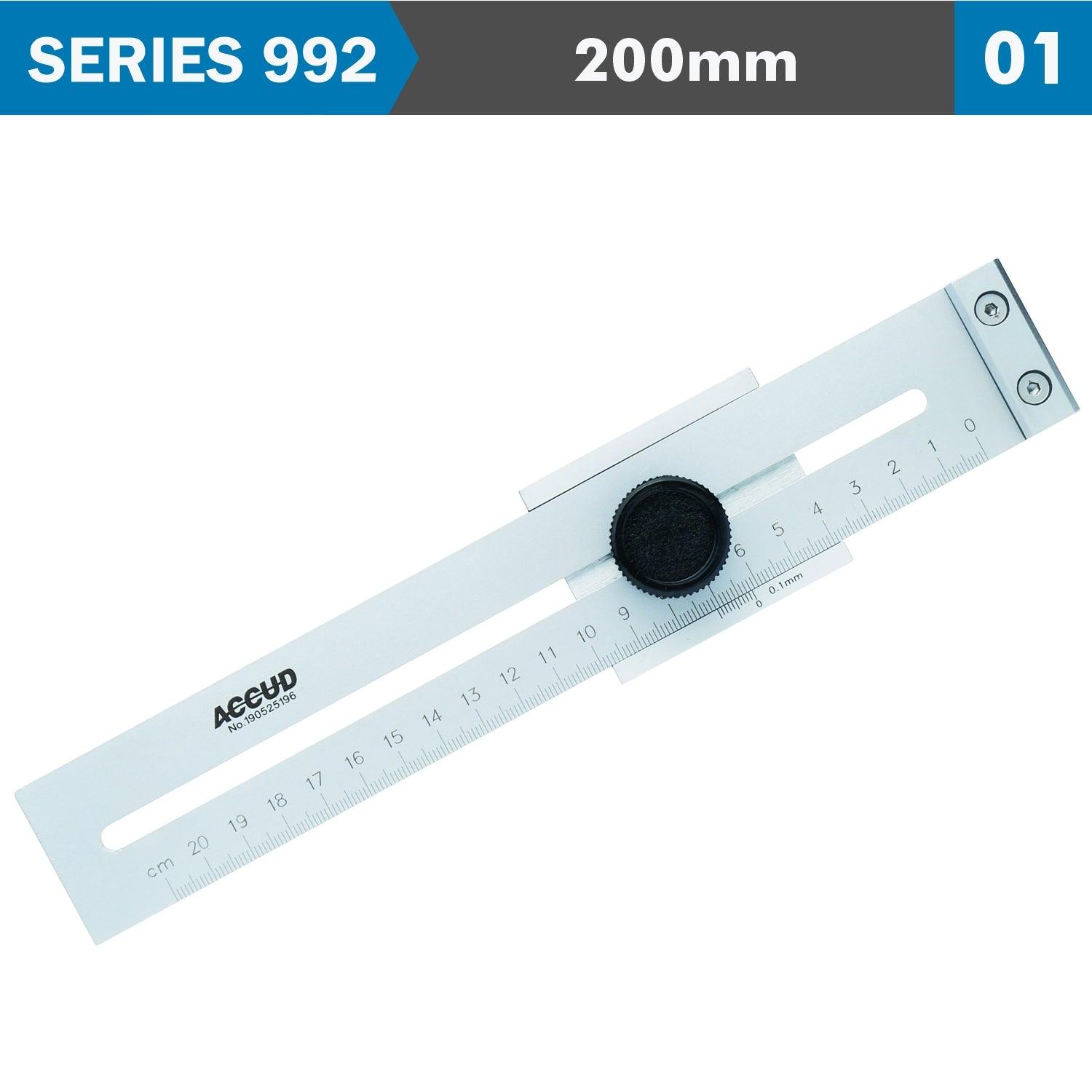 Marking Gauge 200 Mm 0.1 Mm Acc. 0.1 Mm Grad. S/Steel - Livestainable.co.za