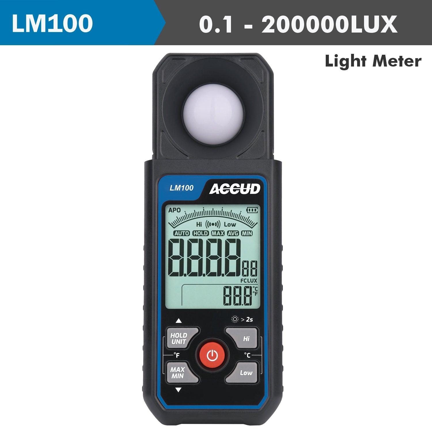 Light Meter 0.1 200000 Lux Range 6% Accur 400 700 Mm Light Wave Length - Livestainable.co.za