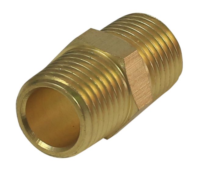 Pneumatic Thread Coupler Brass Nipple 1/4 1/4 Male Male Acoupf 002