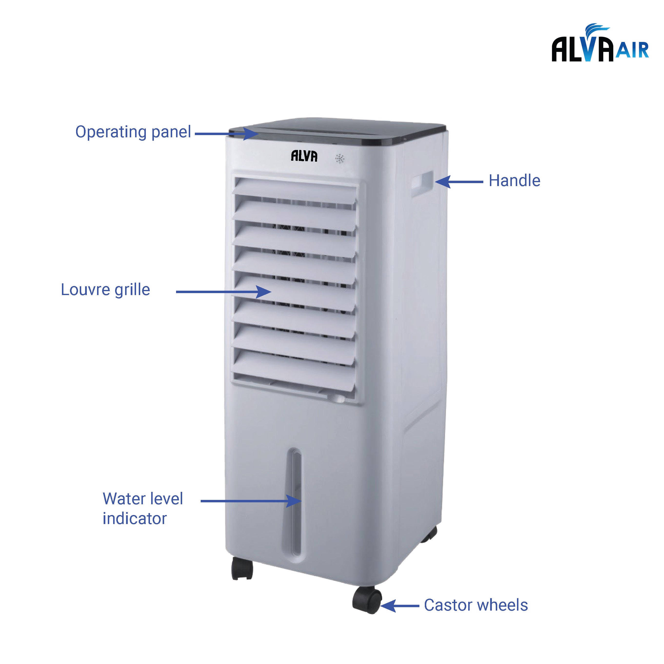 12 L Evaporative Air Cooler | Remote Control | Timer | Fan | Humidifier | Air Purifier