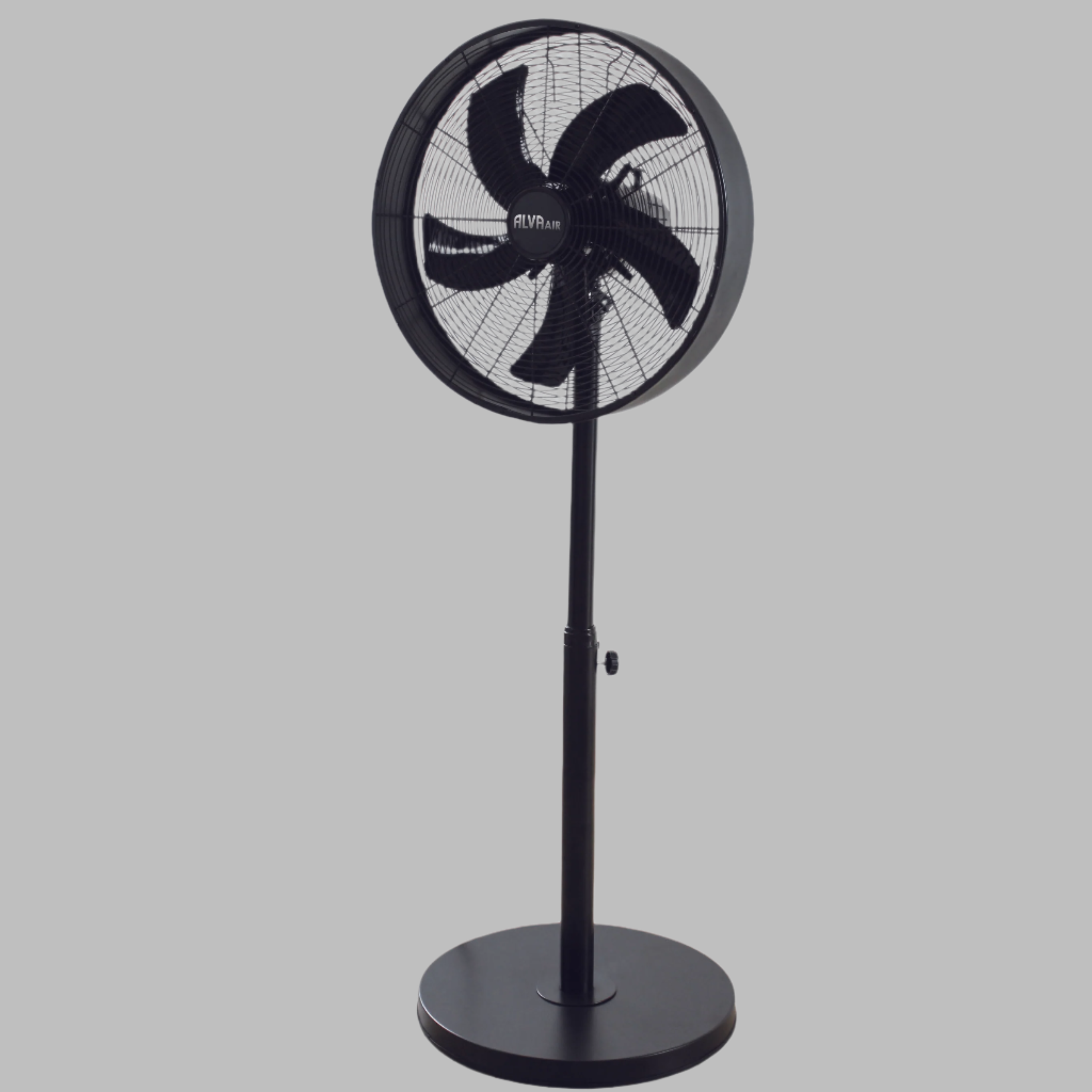 40cm Drum Telescopic Pedestal Fan (Matte Black)