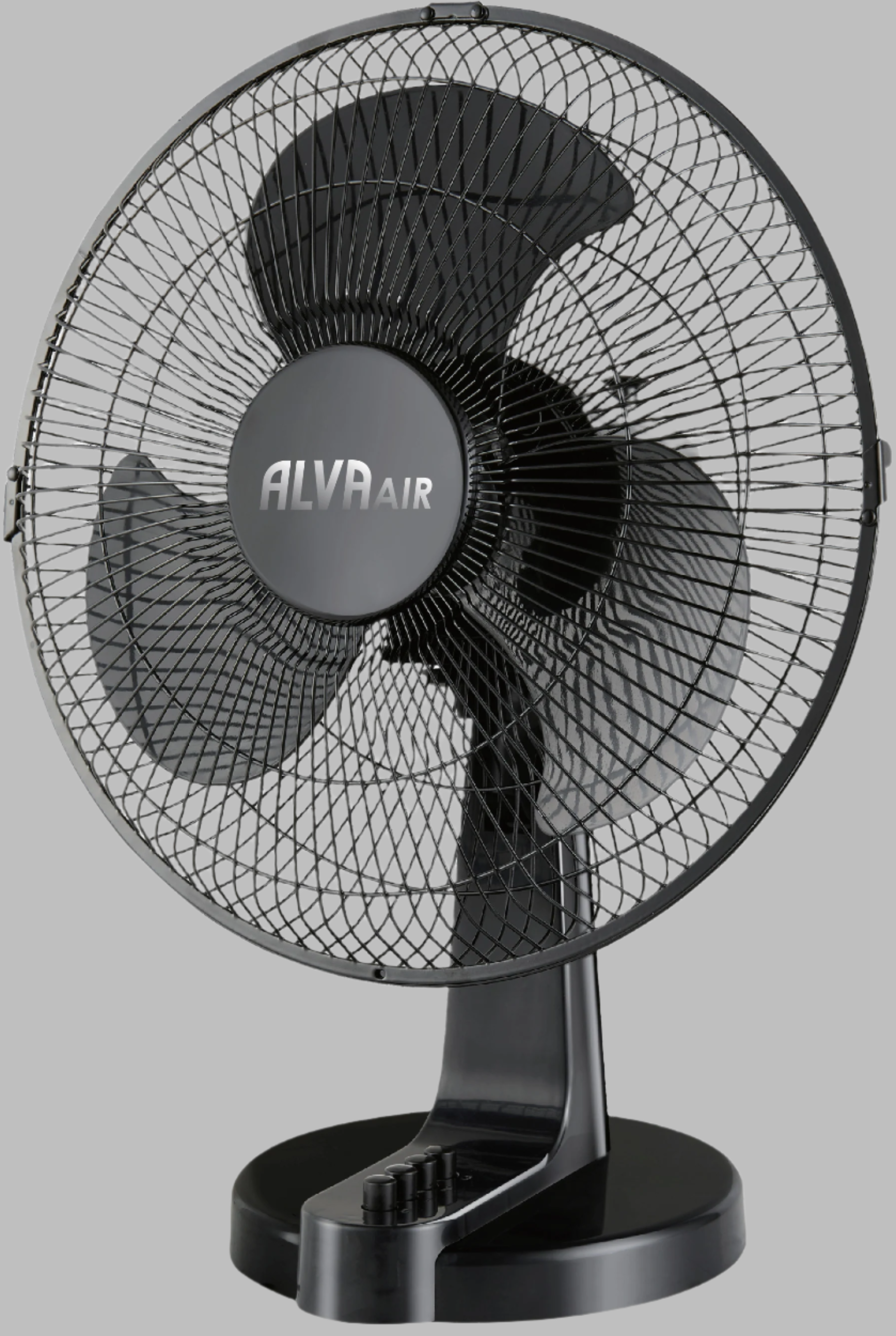 40cm Plastic Desk Fan (Black)
