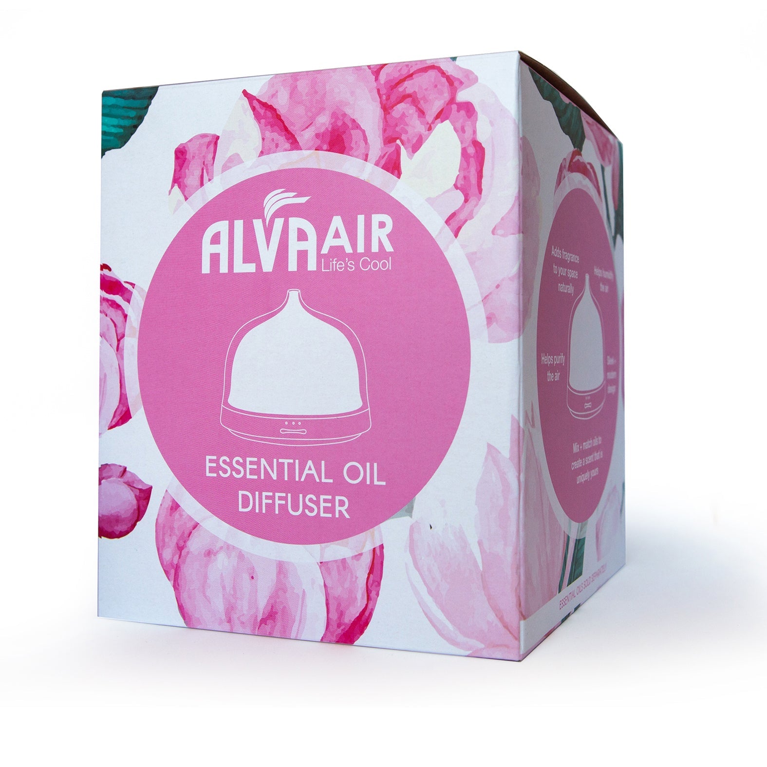 ALVA AIR - AROMATHERAPY ESSENTIAL OILS DIFFUSER WITH 7 COLOUR LIGHT