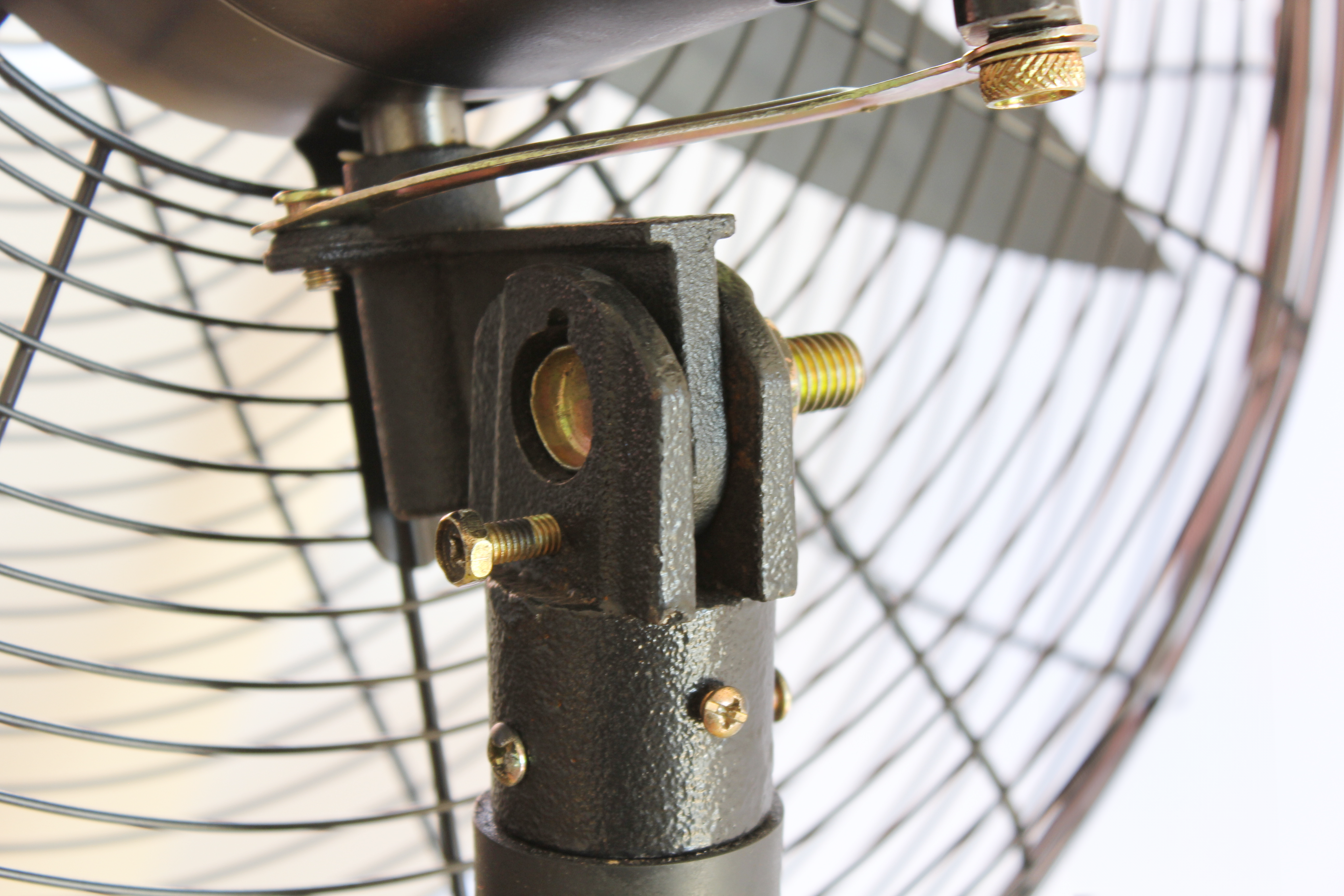 50cm Industrial Pedestal Fan Metal Telescopic (Matt Black)