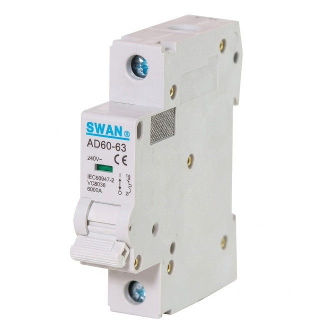 Mini Circuit Breaker / Mcb 6 Ka C Curve 1 P 20 A Ad60 6120