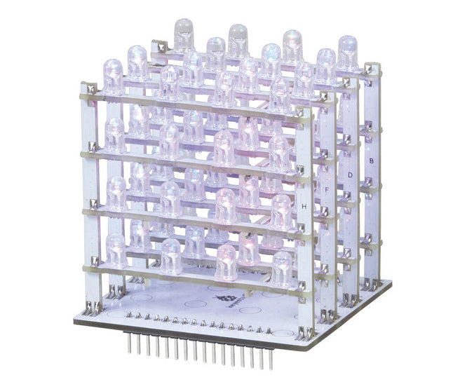 Rgb Led Cube Kit 4x4x4 Without Driver Ad060