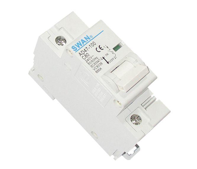 Circuit Breaker Din 80 A 1 P 6 Ka C Curve Cb Ad47 1 6180 - Livestainable.co.za