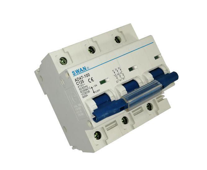 Circuit Breaker Din 125 A 3 P 6 Ka C Curve Cb Ad47 1 63125 - Livestainable.co.za