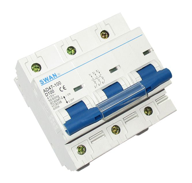 Circuit Breaker Din 80 A 3 P 6 Ka D Curve Cb Ad47 1 6380 D