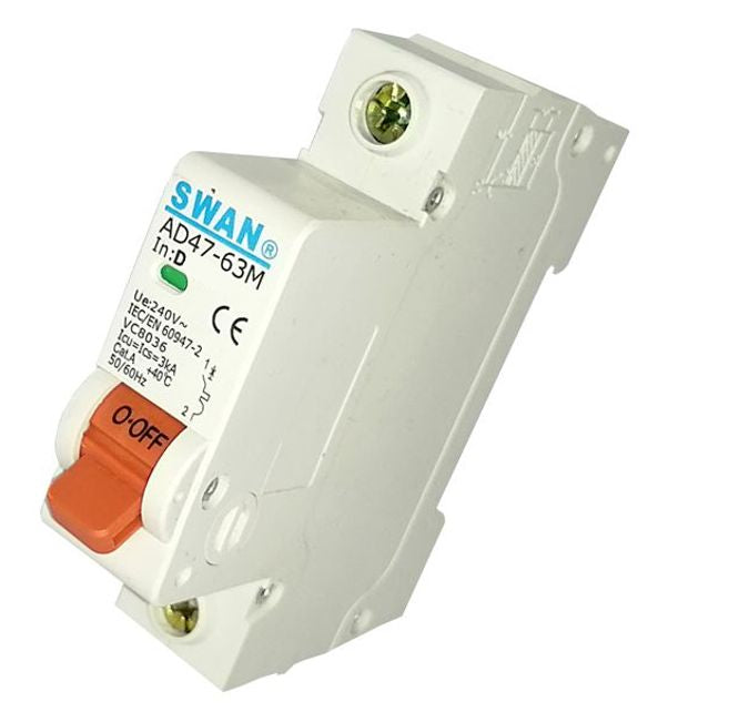 Circuit Breaker Din 20 A 1 P 3 Ka D Curve Cb Ad47 M 3120 D