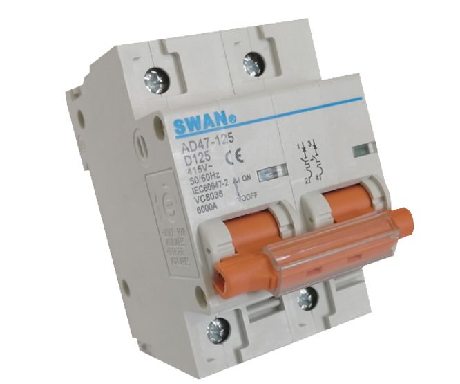 Circuit Breaker 2 P 125 A 6 Ka D Curve Ad47 125 D125