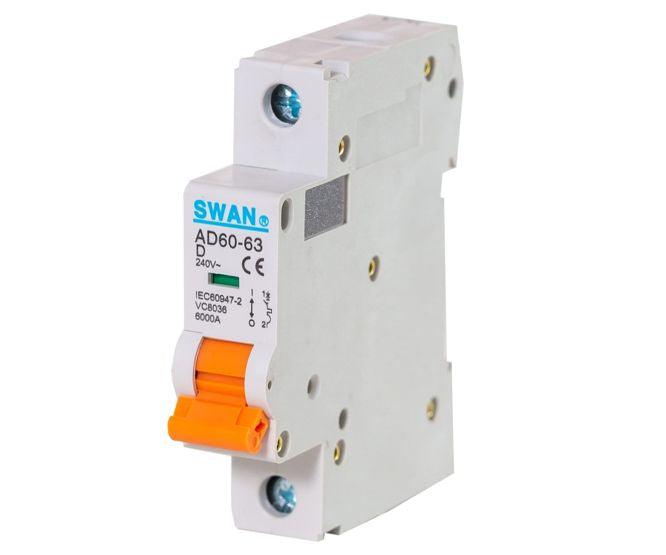 Circuit Breaker Din 50 A 1 P 6 Ka D Curve Ad60 63 A 6150 D - Livestainable.co.za