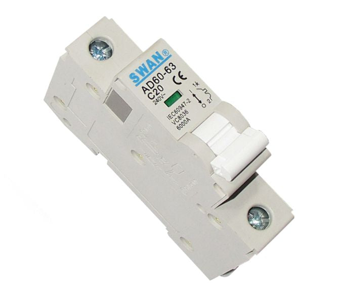 Circuit Breaker Din 1 A 1 P 6 Ka C Curve Cb Ad60 6101