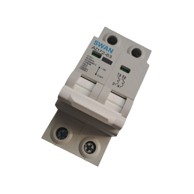 Circuit Breaker Din 63 A 2 P 4.5k A C Curve Ad72 63 L 3263