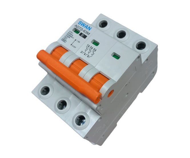 Circuit Breaker Din 63 A 3 P 6k A D Curve Ad72 63 M 6363 D