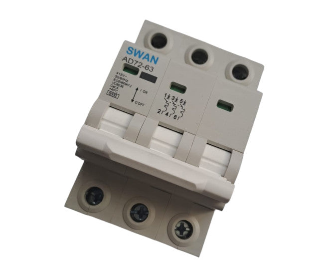 Circuit Breaker Din 10 A 3 P 6k A C Curve Ad72 63 M 6310