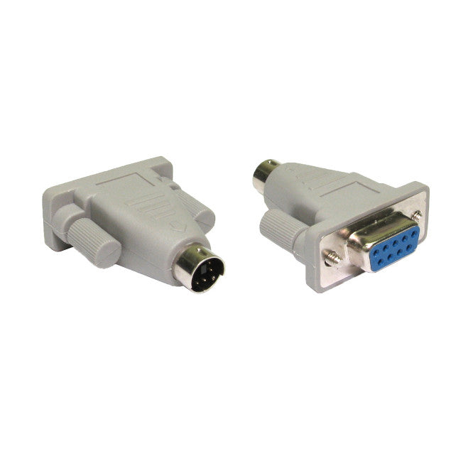 6 W Mini Din Plug To Db9 Socket Adap6 M9 F