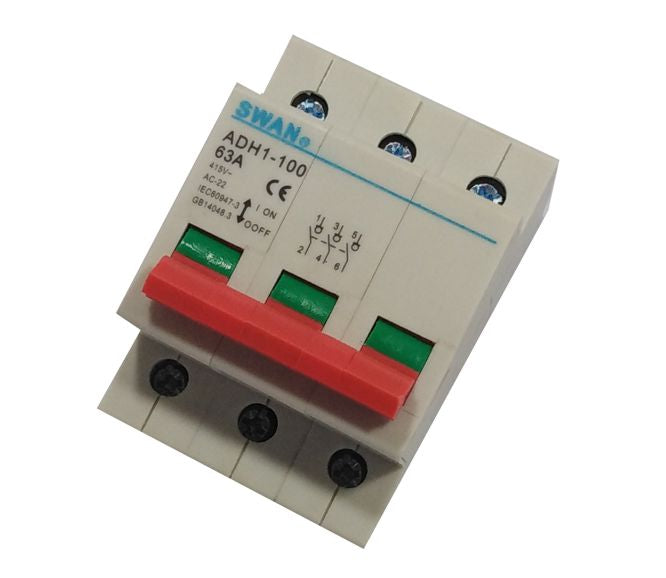 Isolator 3 Pole 63 A Din Ral Is Adh1 100 363