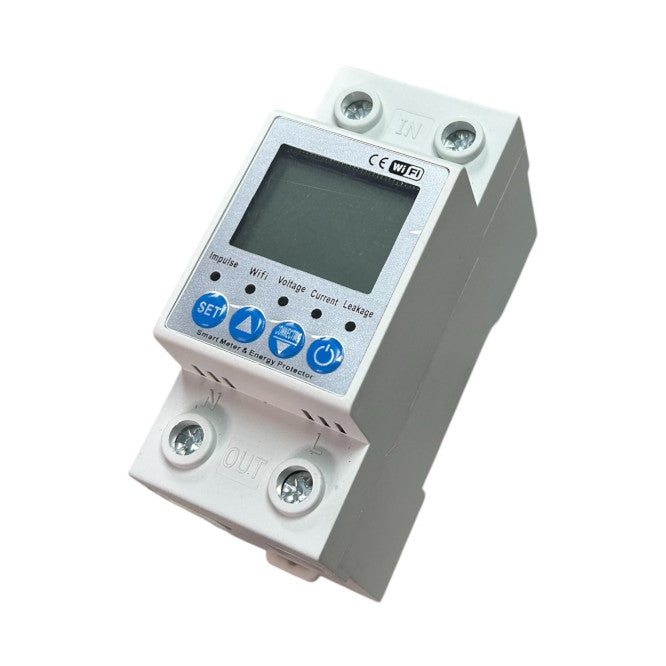 Wifi Uv, Ov, Curent & Earth Leakage Adj Device W/Kwh & Timer Adsm 63 W