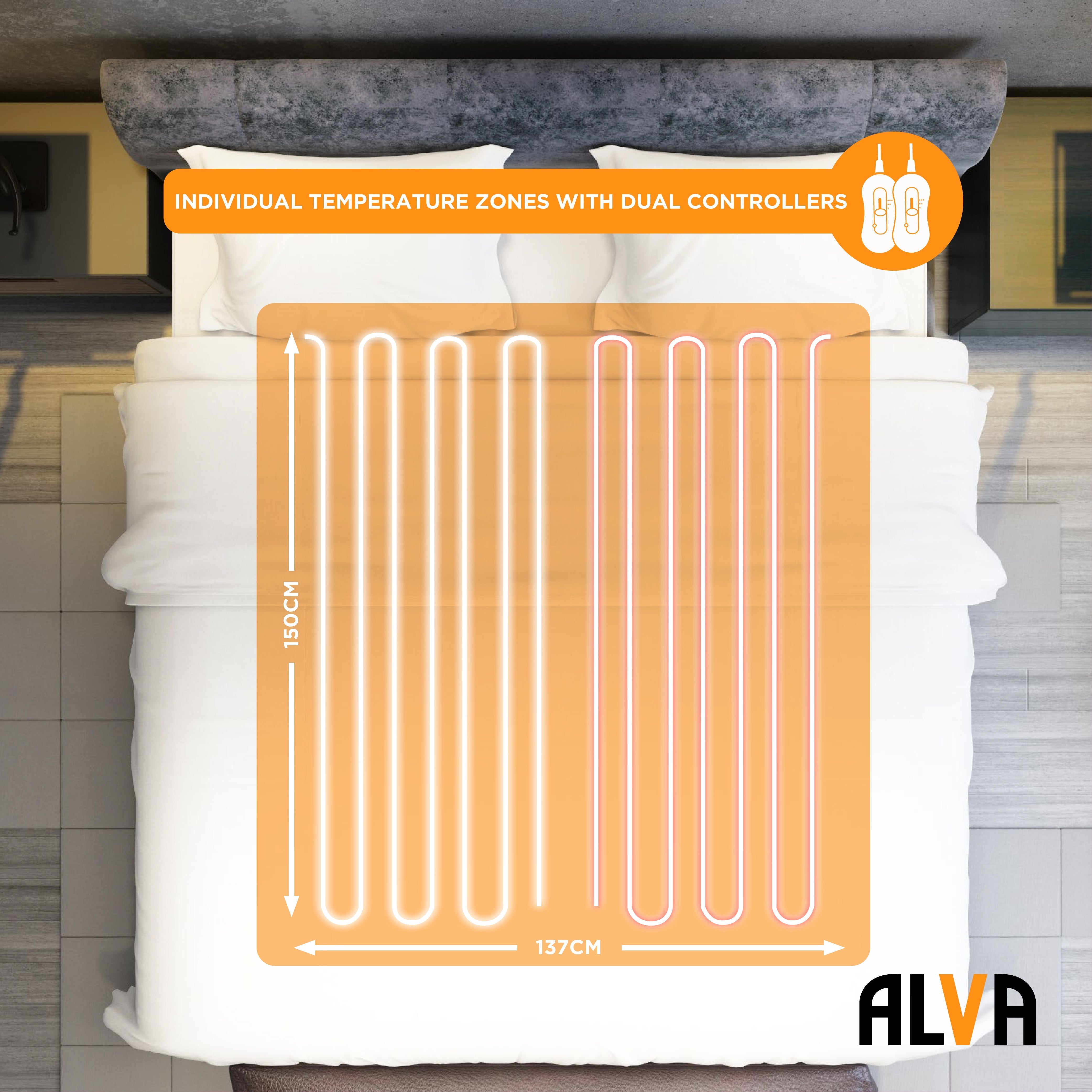 Tie Down Electric Blanket (Alva)