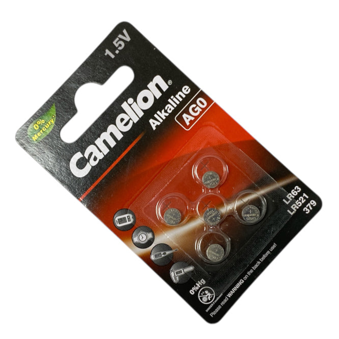 Alkaline Coin Battery 1 V5 10m Ah 5.8x2.1 5/Pack Ag0 Bp5