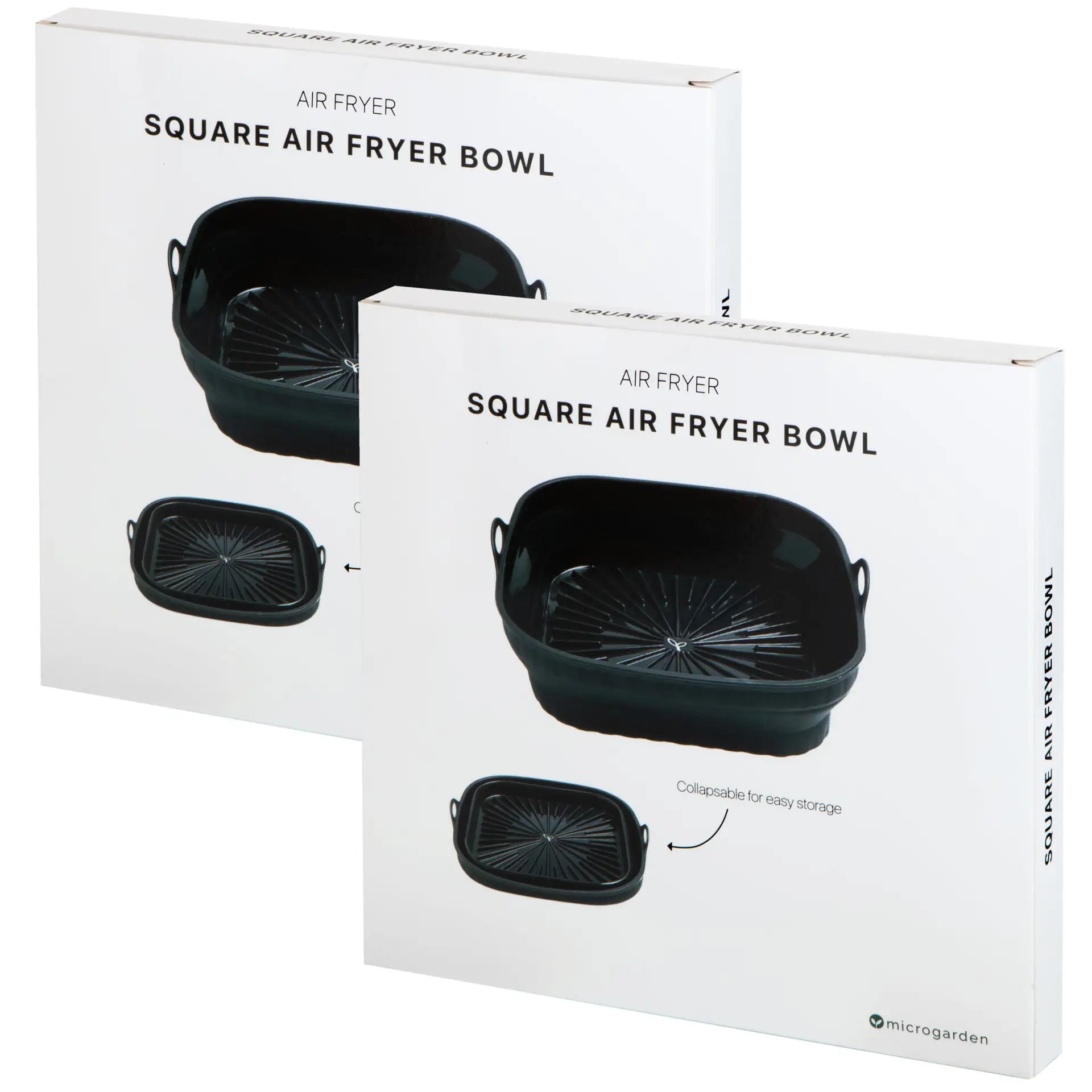 Air Fryer Bowl-Square-Raven Twin Pack