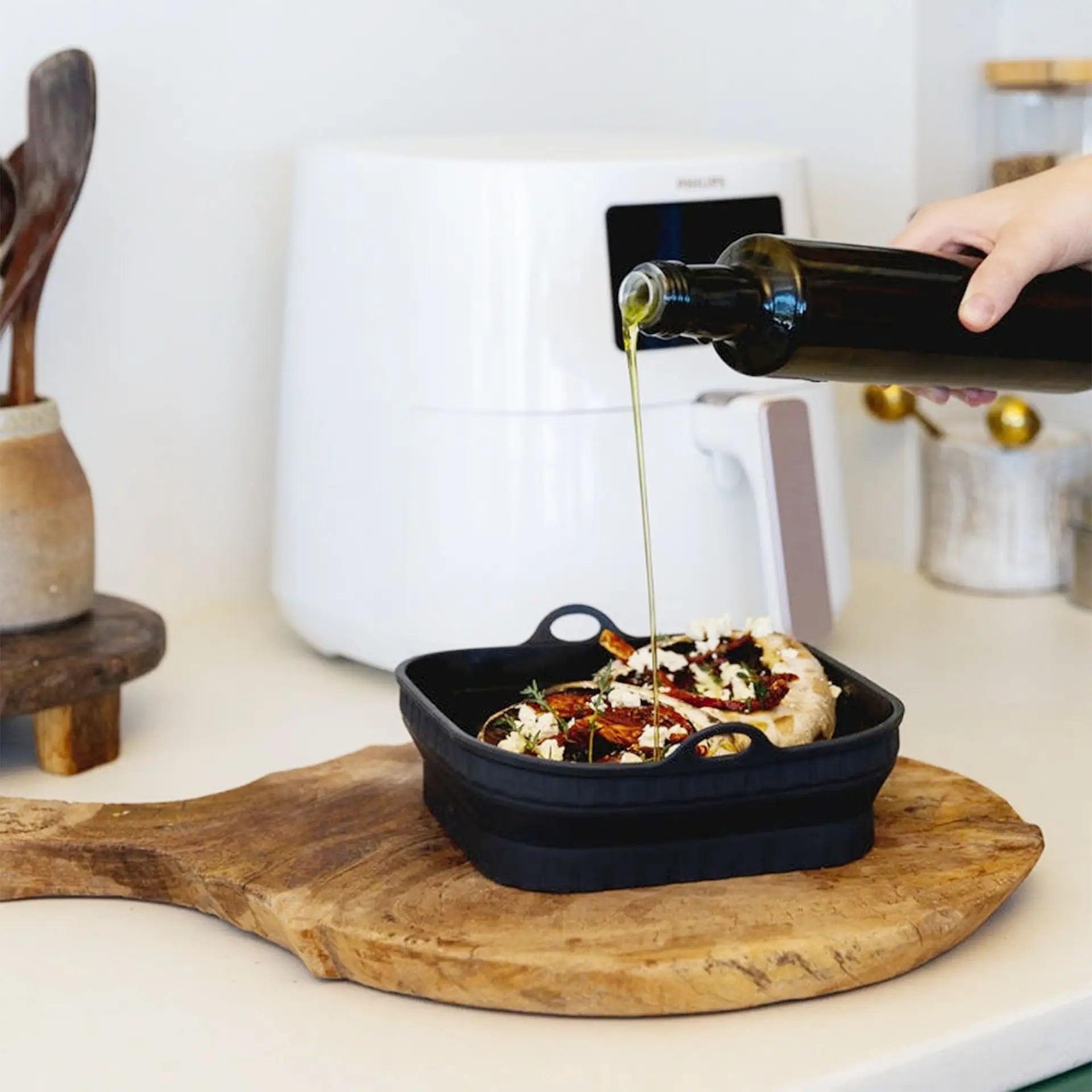 Air Fryer Bowl-Round-Raven Twin Pack