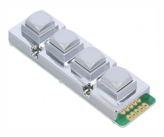 Keypad Metal 1x4 Buttons Ak 104 B Sss Wp Mm