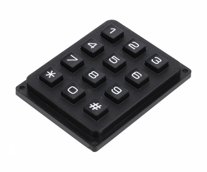 Keypad 4x3 0 9, *,# Pcb Pin Ak 304 Fm N Bbw