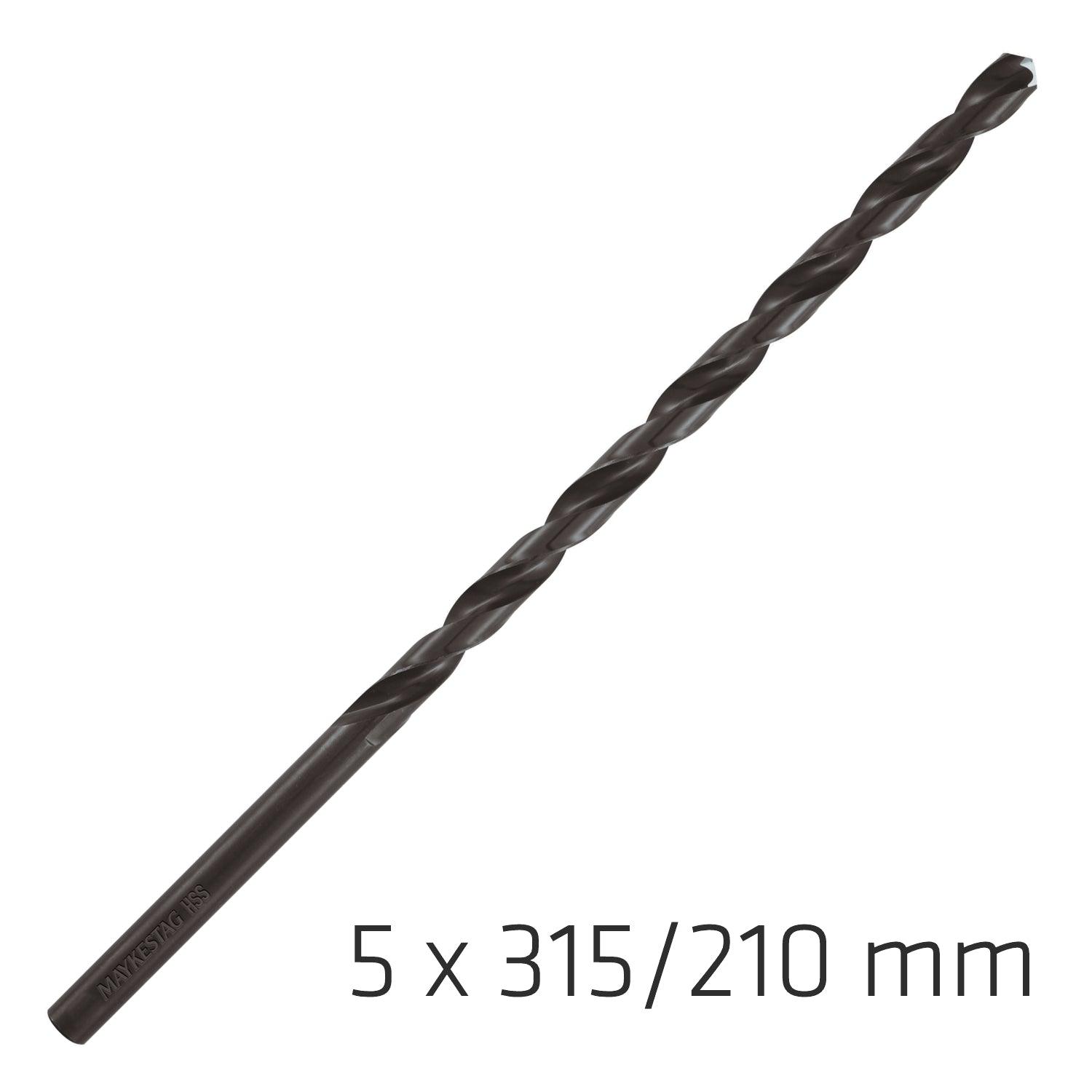 Hss Drill Bit 5 Mm 315 X210 Mm Extra Long - Livestainable.co.za