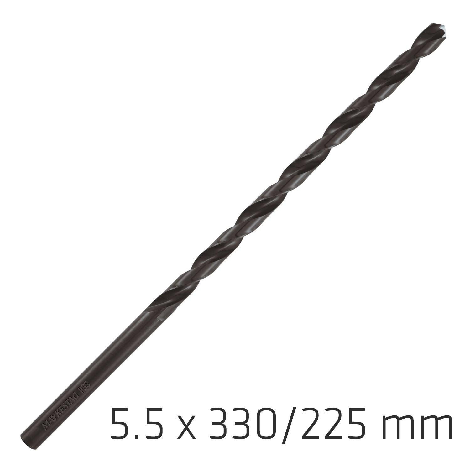 Hss Drill Bit 5.5 Mm 330 X225 Mm Extra Long - Livestainable.co.za