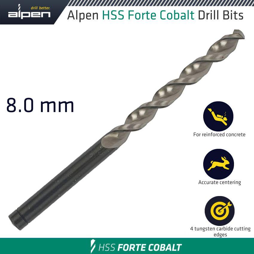 Hss Forte Cobalt Drill Bit 8 Mm - Livestainable.co.za