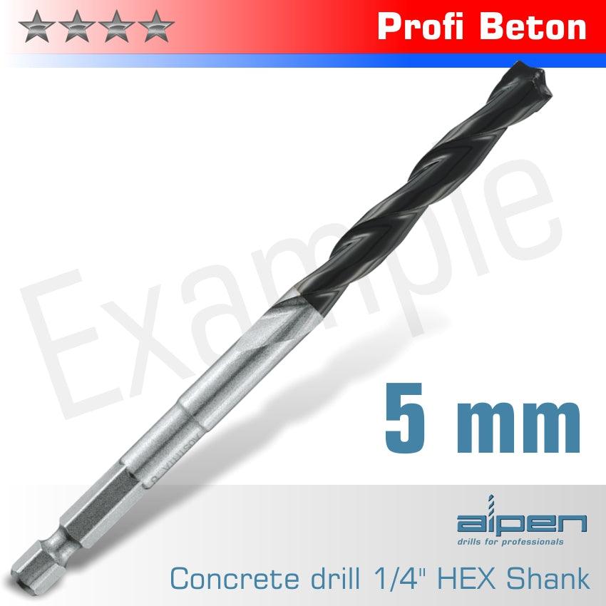 Concrete Profi Beton Drill Bit 5 Mm Hex Shank - Livestainable.co.za