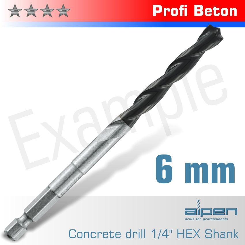 Concrete Profi Beton Drill Bit 6 Mm Hex Shank - Livestainable.co.za