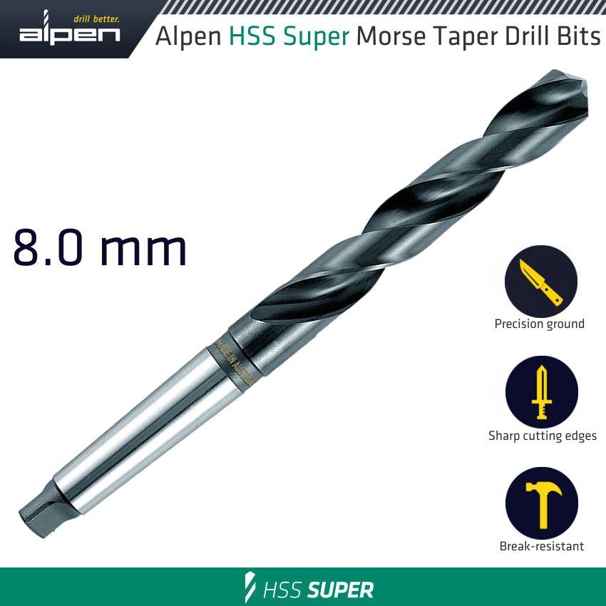 Hss Super 8 Mm Morse Taper Shank - Livestainable.co.za