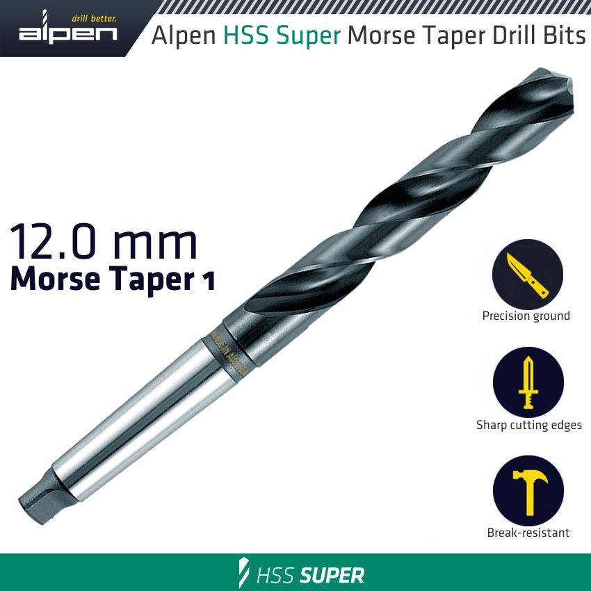 Hss Super 12 Mm Morse Taper 1 Shank - Livestainable.co.za