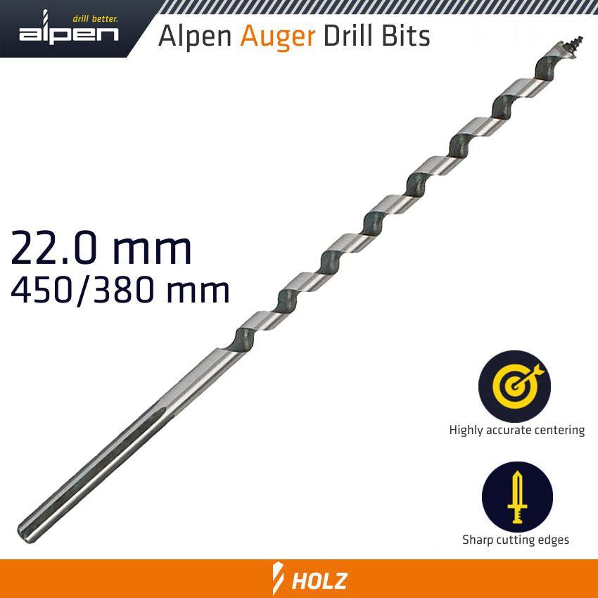 Wood Auger Drill Bit 22 X 450 Mm - Livestainable.co.za