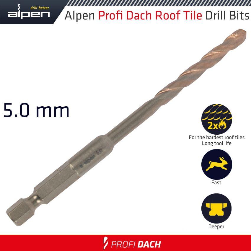 Roof Tile Drill Bit Hex 5.0 Mm 1/Pack - Livestainable.co.za