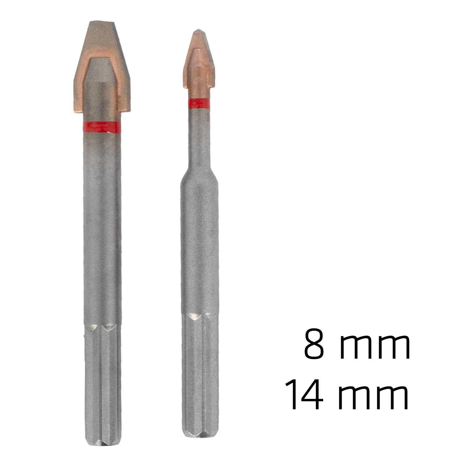 Porcelain C Protector Drill Bits 14.0 Mm 8.0 Mm - Livestainable.co.za