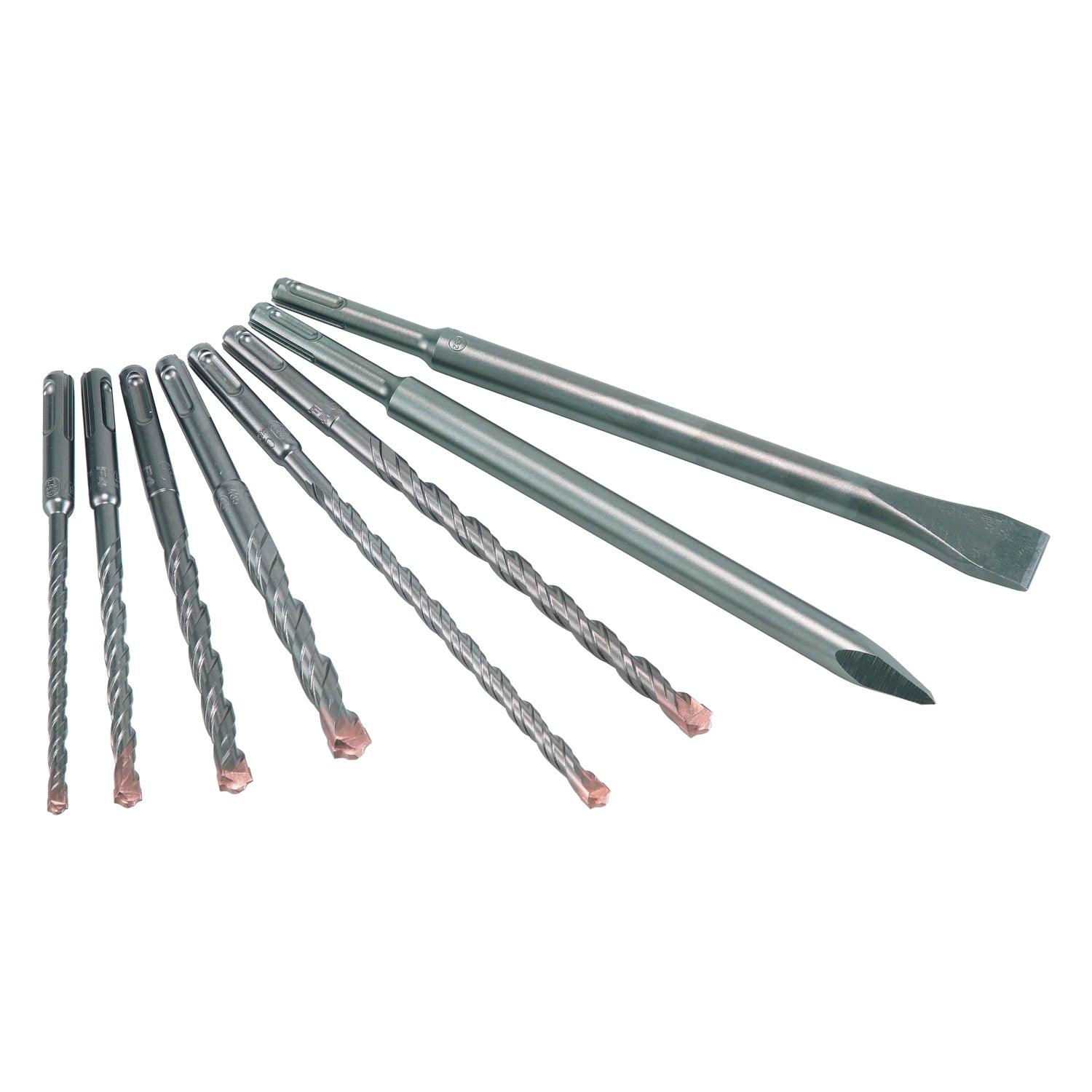 Sds Mixed Drill Bits 6 8 10 12 X 160 Mm 8 10 X 210 Mm 2 X 250 Mm Chisel I - Livestainable.co.za