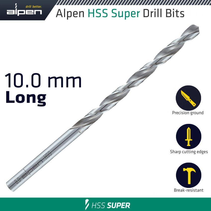 Hss Super Drill Bit Long 10 X 184 Mm Pouch - Livestainable.co.za