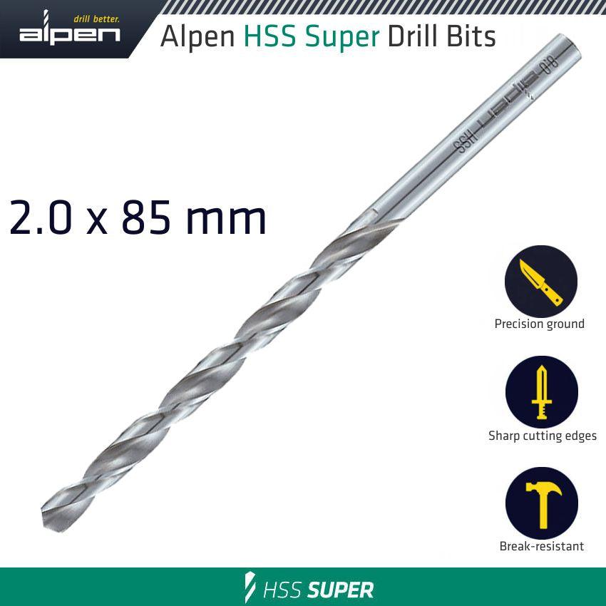 Hss Drill Bit Long 2 X 85 Mm Bulk - Livestainable.co.za