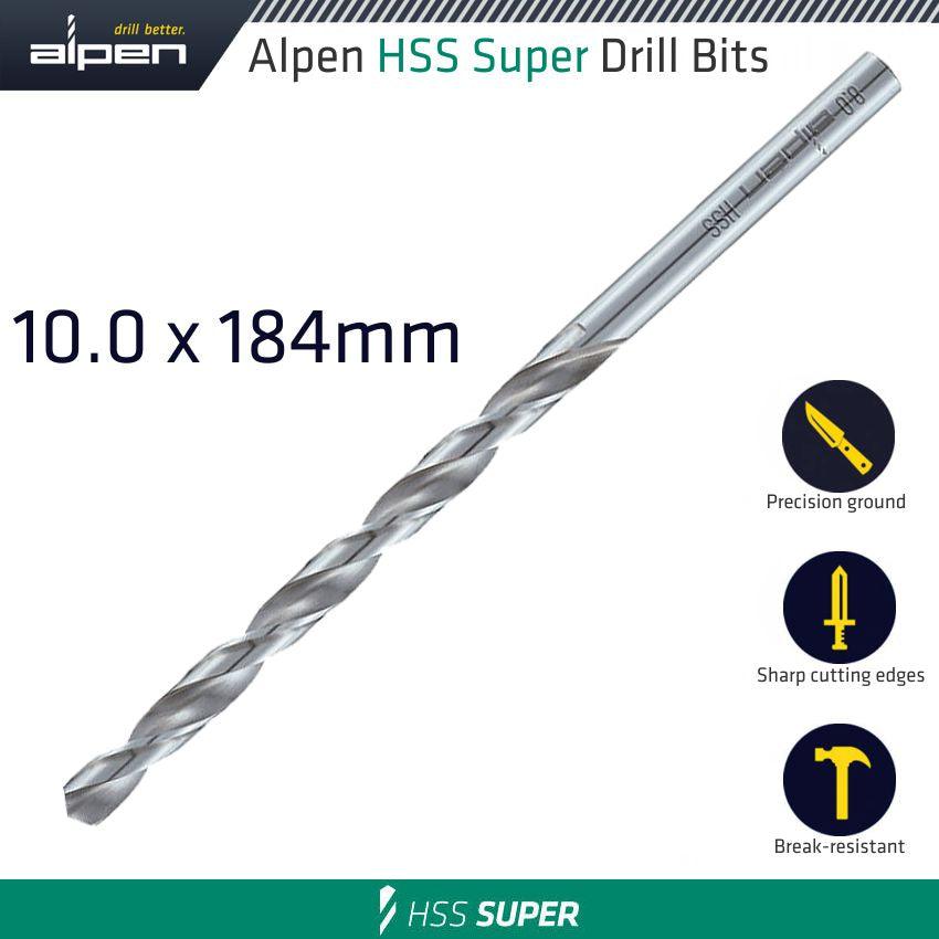 Hss Drill Bit Long 10 X 184 Mm Bulk - Livestainable.co.za