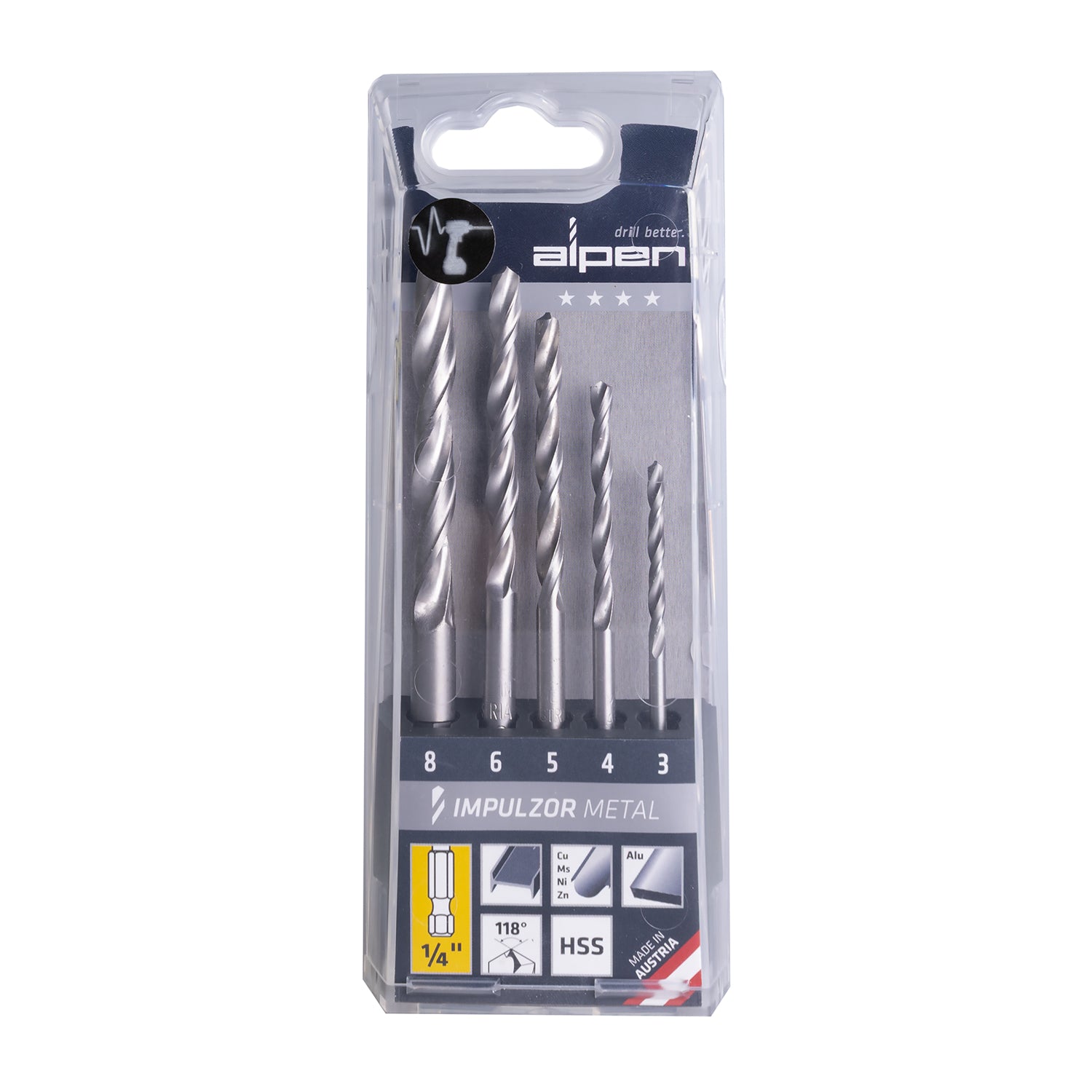 Alpen Set Impulzor Impact Metal Hex Atm5 5 Tlg 3.0 4.0 5.0 6.0 8.0 Mm