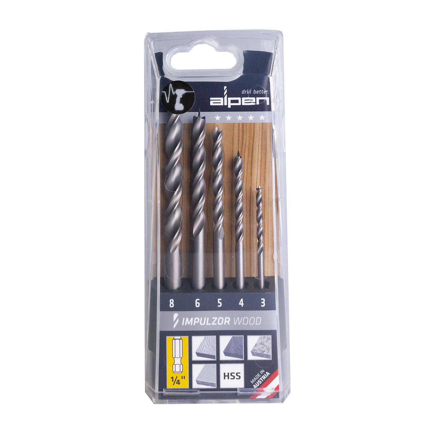Alpen Set Impulzor Impact Wood Hex Atm5 5 Tlg 3.0 4.0 5.0 6.0 8.0 Mm