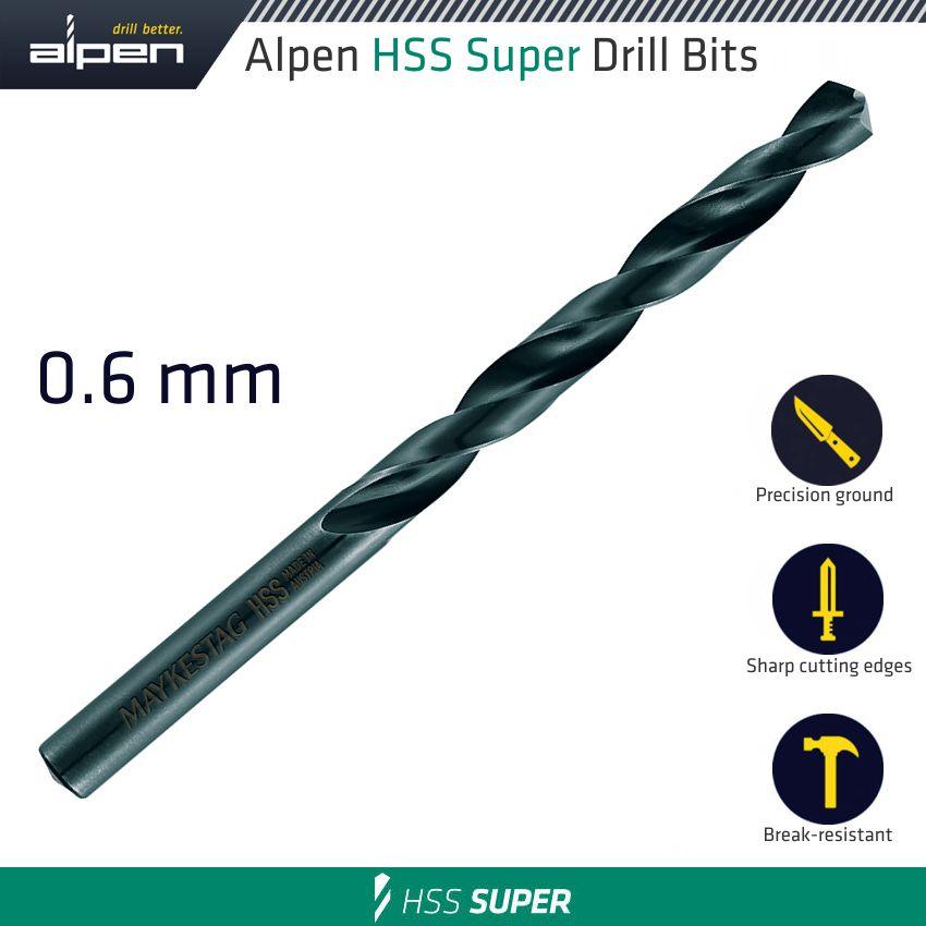 Hss Super Drill Bit 0.6 Mm Bulk - Livestainable.co.za